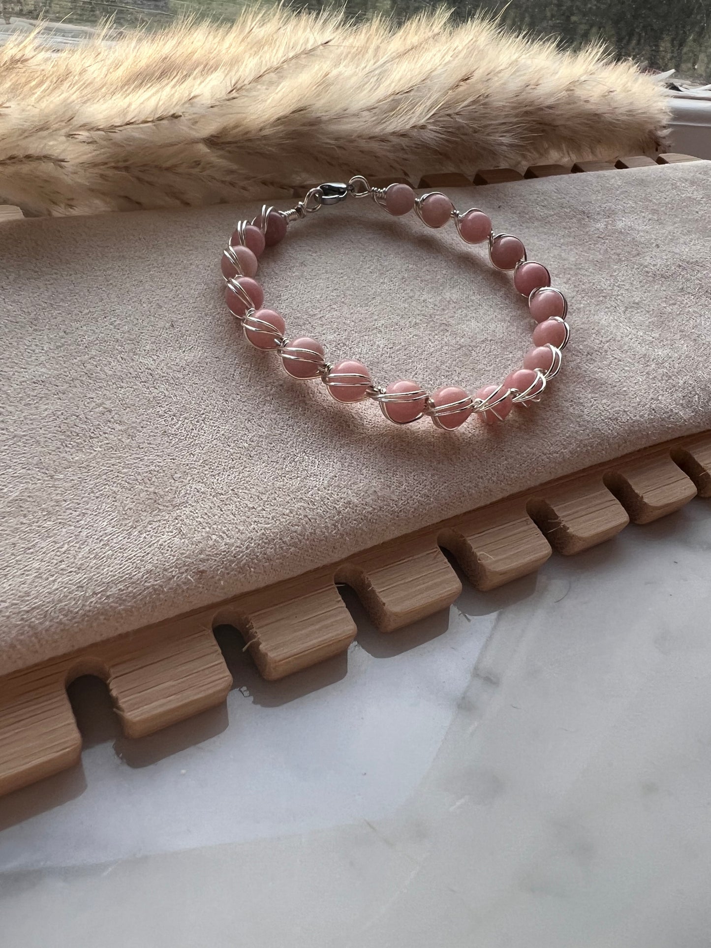 Månadssten - stelt armband - Silver