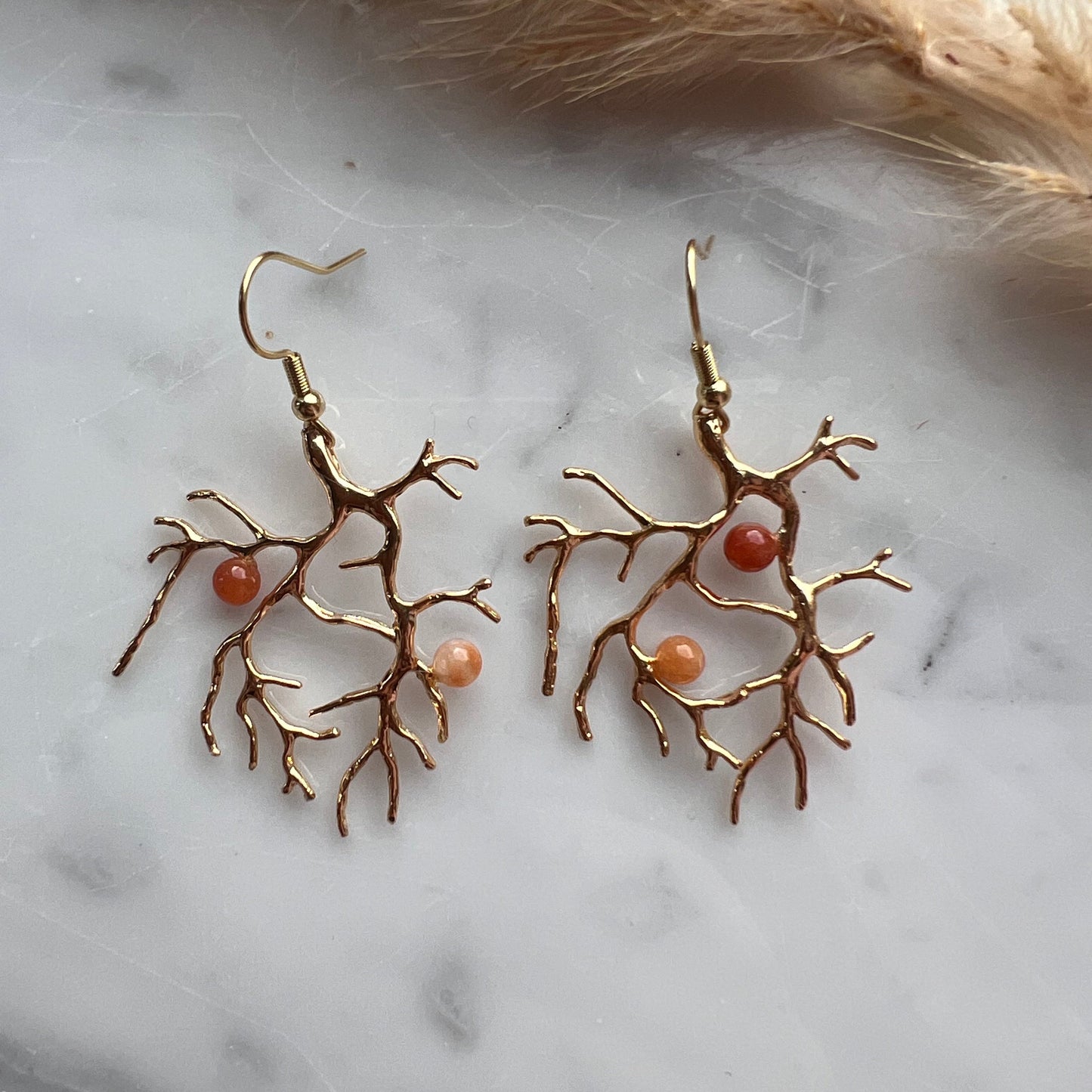 Topaslöv - Örhängen