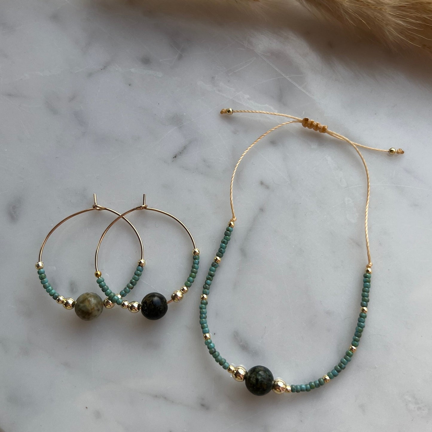 Örhänge - Afrikansk turkos