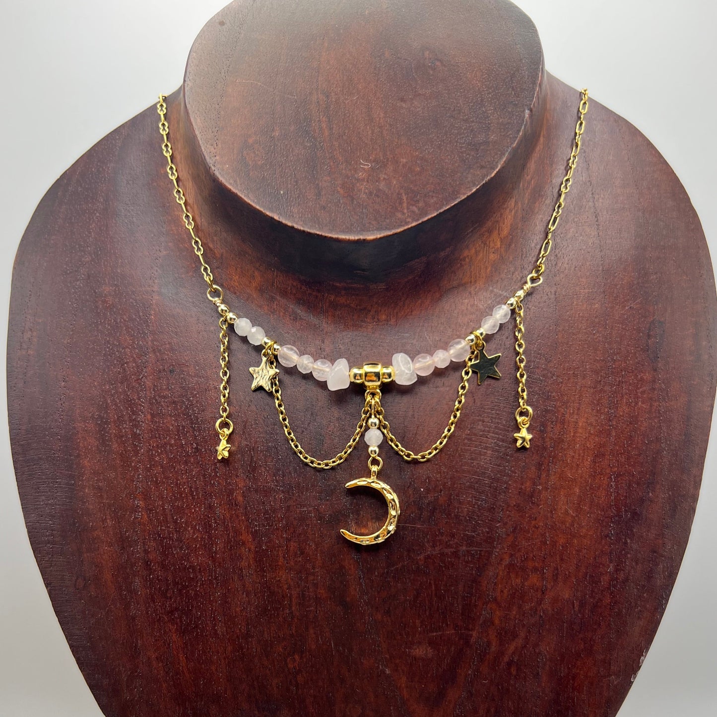 Celestial rosequartz - Halsband