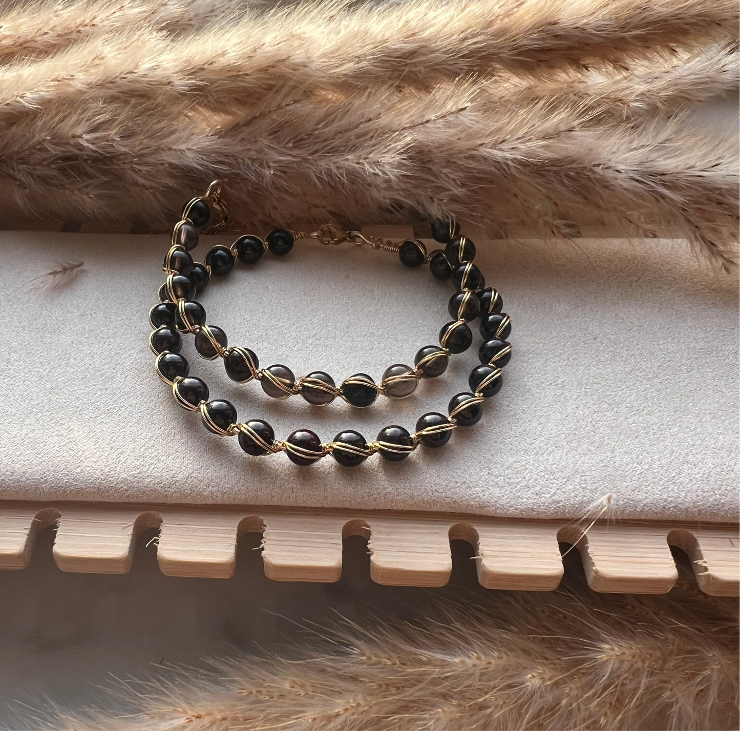 Månadssten - stelt armband - Silver