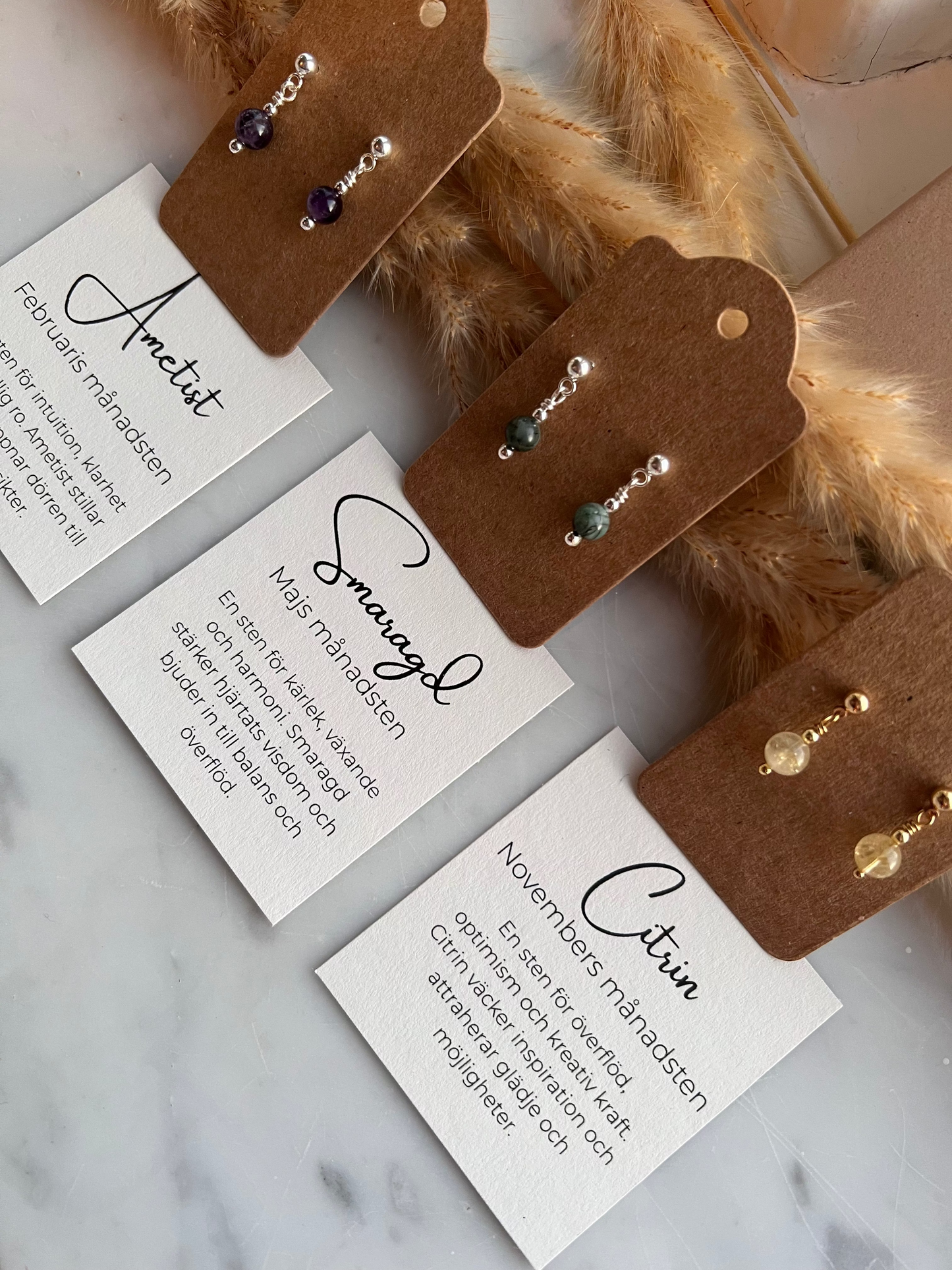 Månadssten - Örhängen