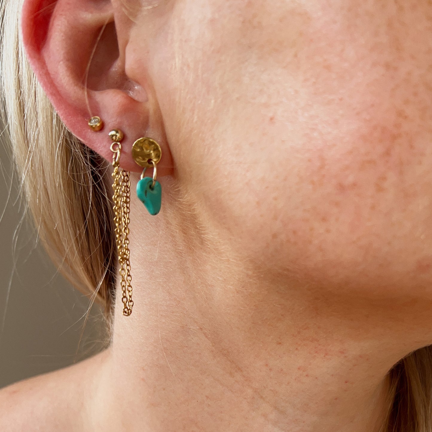 DUBBEL TRUBBEL - Örhänge dubbel kedjelänk