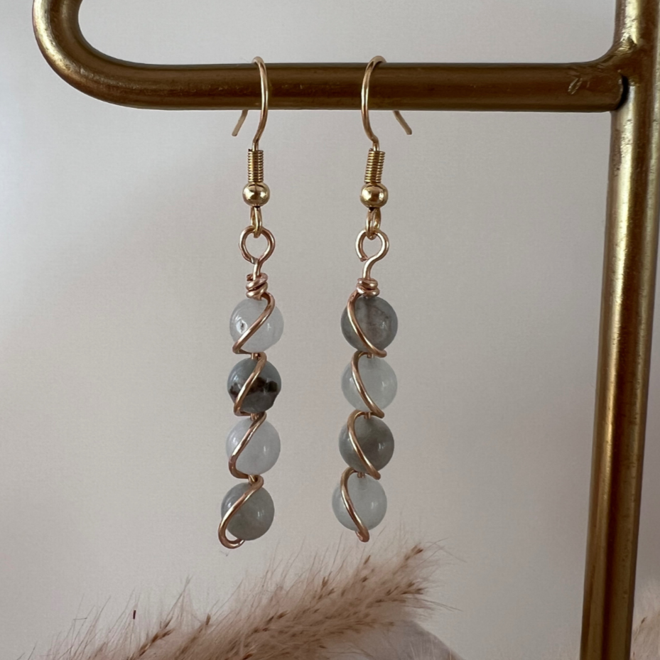 Aqua Swirl - Örhängen