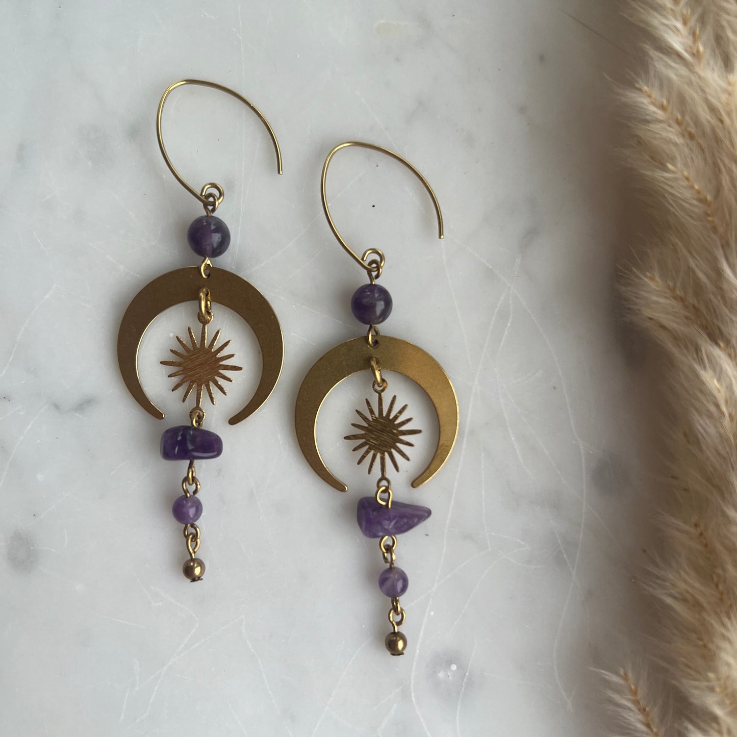 Amethyst moon - Örhängen