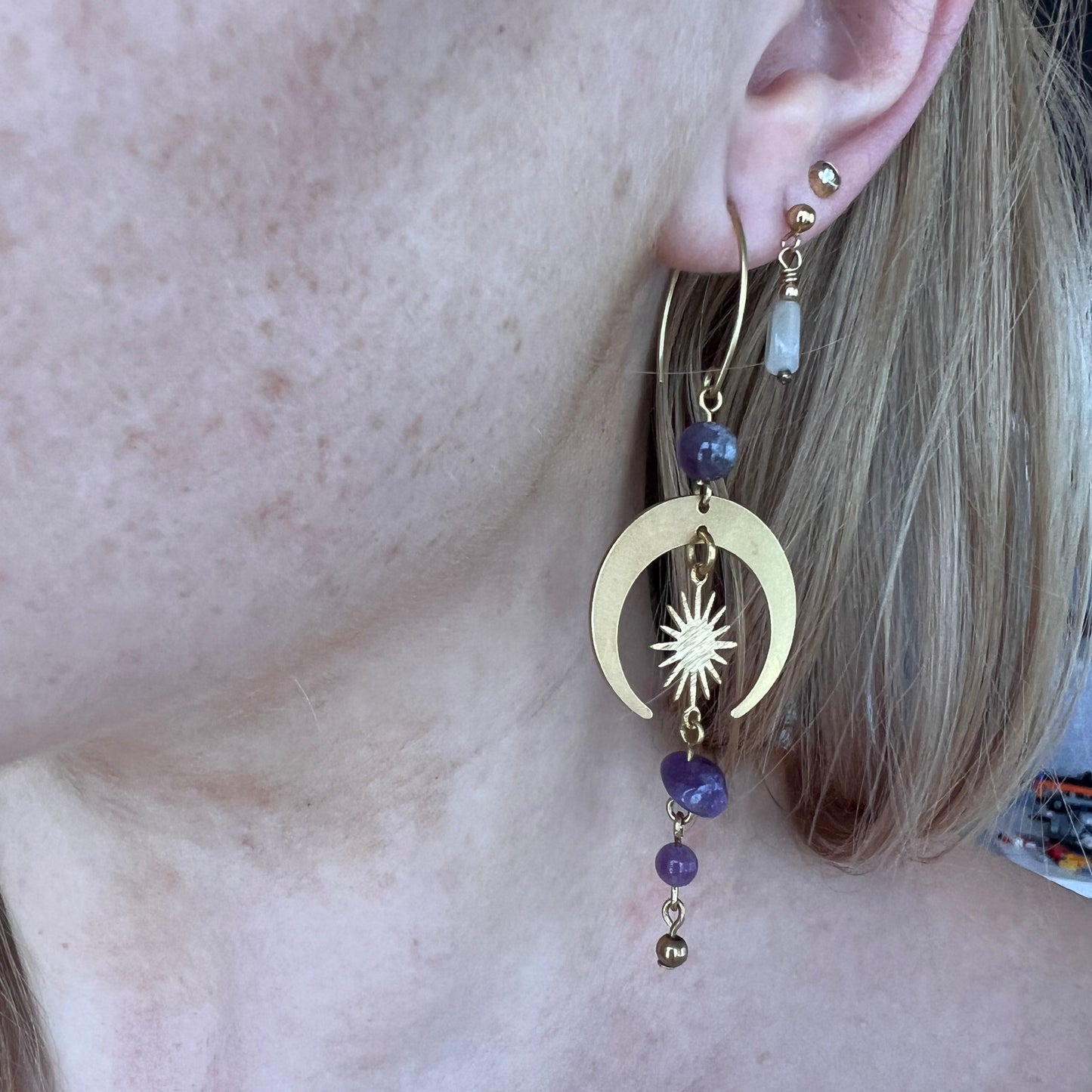 Amethyst moon - Örhängen