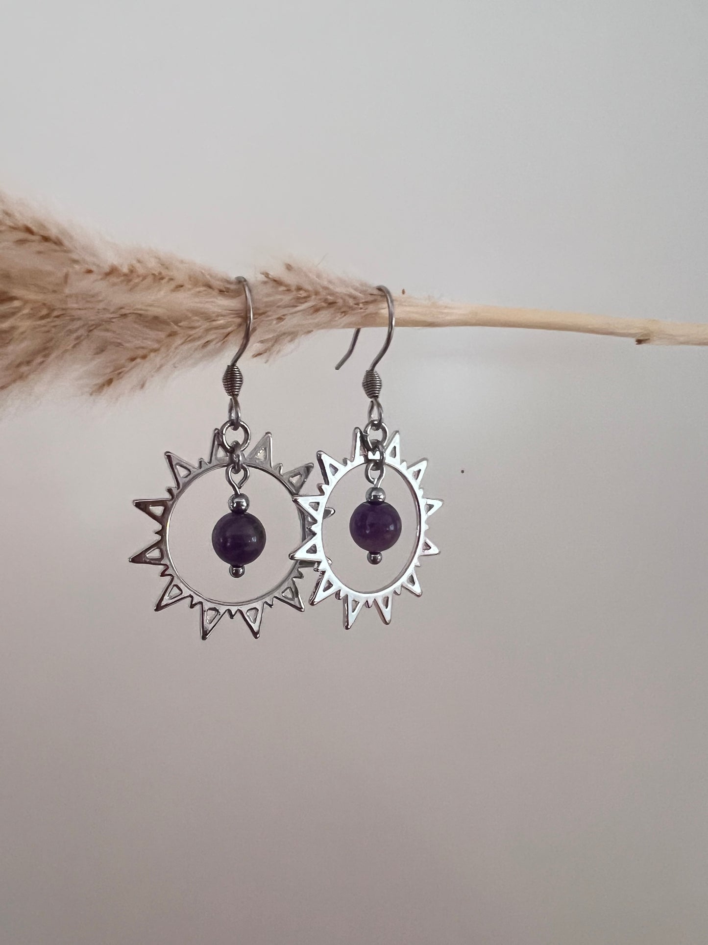 Solpärla månadssten - Örhängen