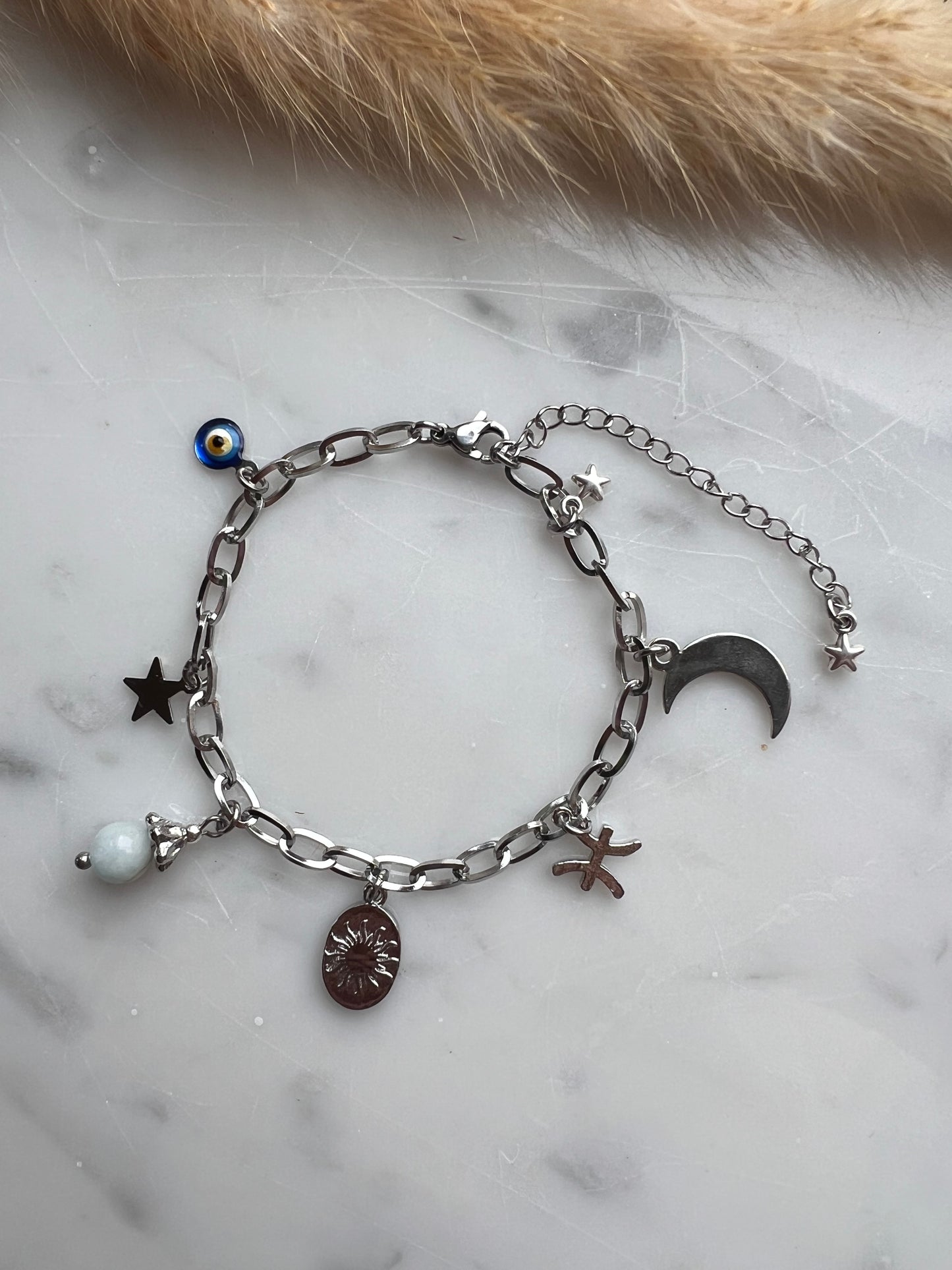 Berlockarmband - Zodiak