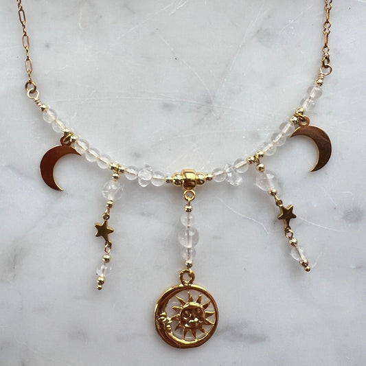 Crystal galaxy - Halsband