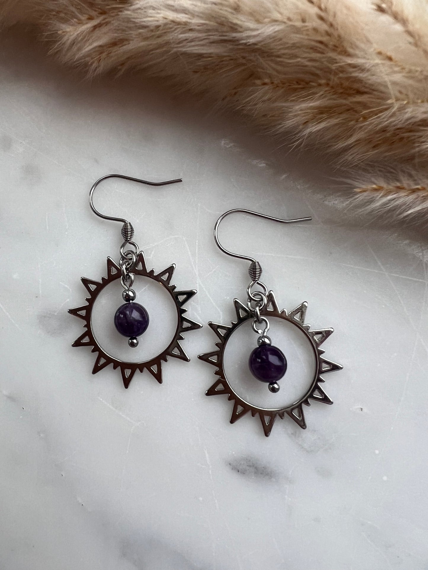 Solpärla månadssten - Örhängen