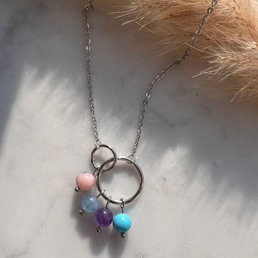 Personligt halsband med Månadsstenar