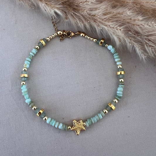 Sjöstjärna - fotlänk/armband