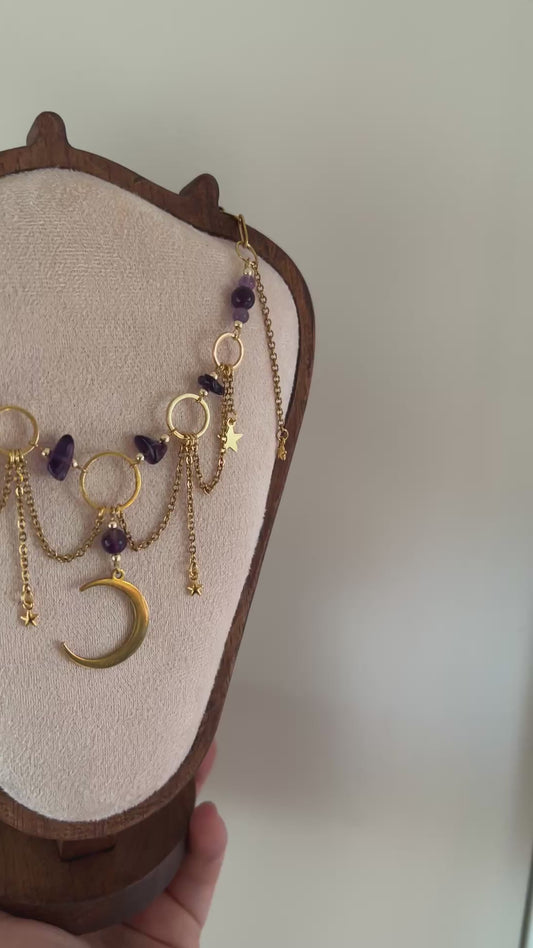Amethyst moon - one of a kind